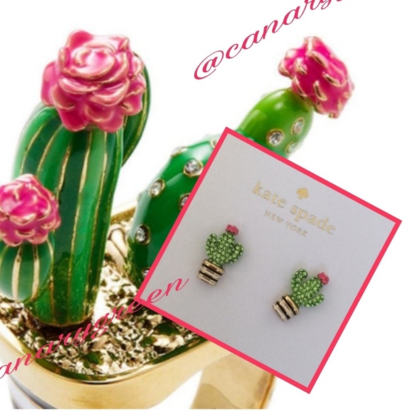 kate spade Jewelry - New♠️kate spade Scenic Route Cactus Studs!🌵